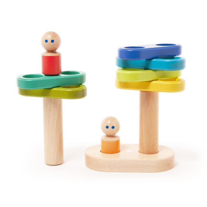 Tegu Stacker, set din lemn magnetic, 1-4 ani [2]