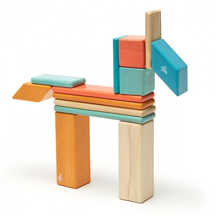 Tegu Sunset, set 14 piese din lemn magnetic, 1-10 [4]
