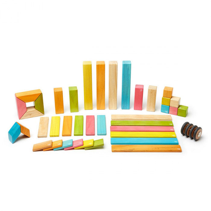 Tegu Tints, set 42 piese din lemn magnetic, 1-10 [6]