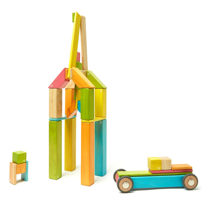 Tegu Tints, set 42 piese din lemn magnetic, 1-10 [4]
