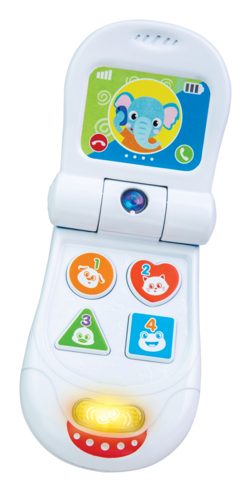 Telefon cu clapeta cu sunete pentru bebelusi, winfun, varsta de la 3 luni la 2 ani [4]