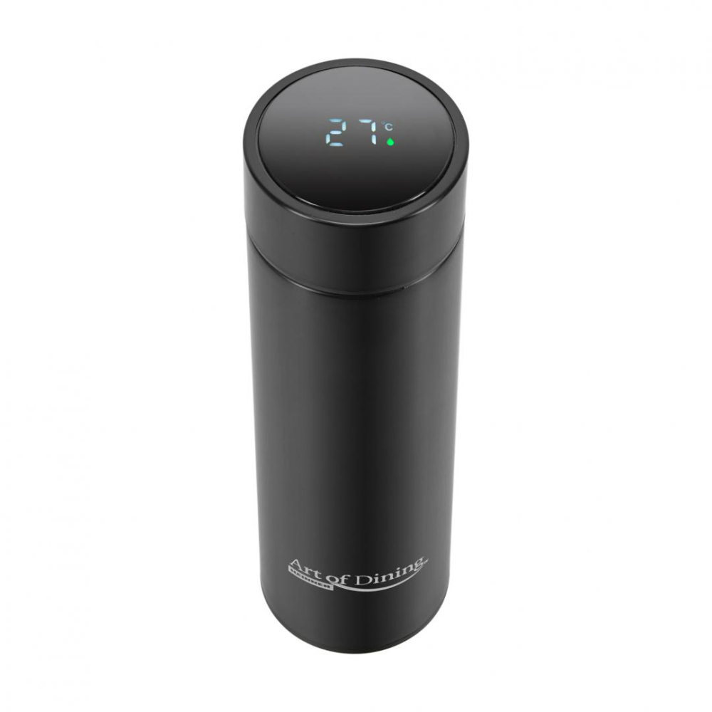 Termos inox 450 ml, cu indicator led pentru temperatura, negru, art of dinning by heinner [2]