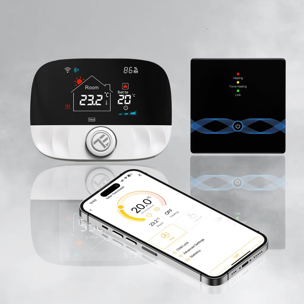 Termostat de ambient WiFi Tellur Smart, TSH02, Negru [7]