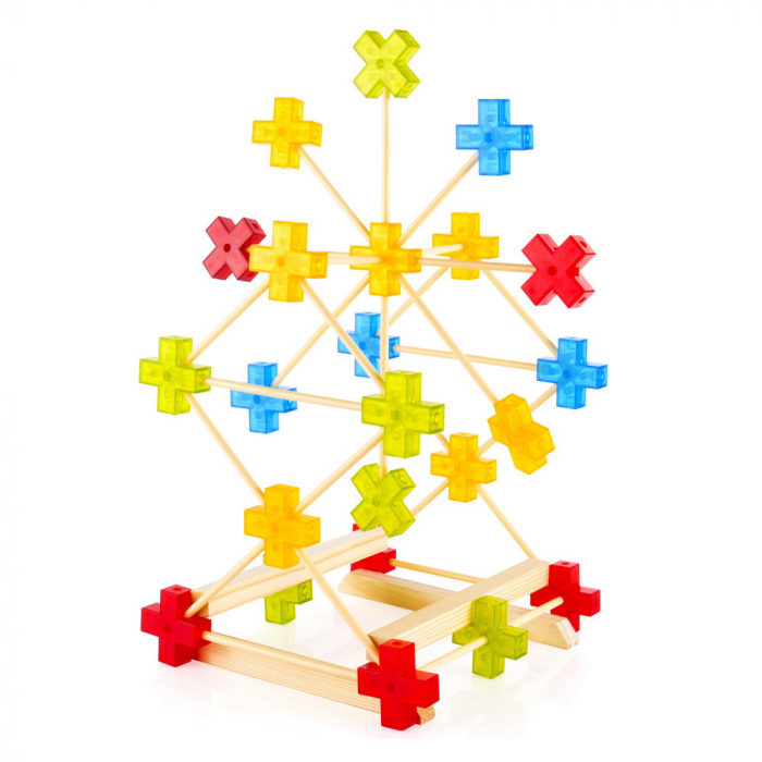 Texo, set de constructie cu 100 piese, Guidecraft, 3-8 ani [5]