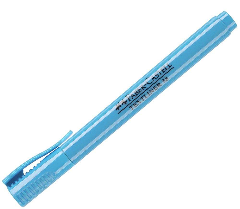 Textmarker albastru 38 faber-castell [2]