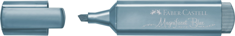 Textmarker albastru metalizat 1546 faber-castell [2]