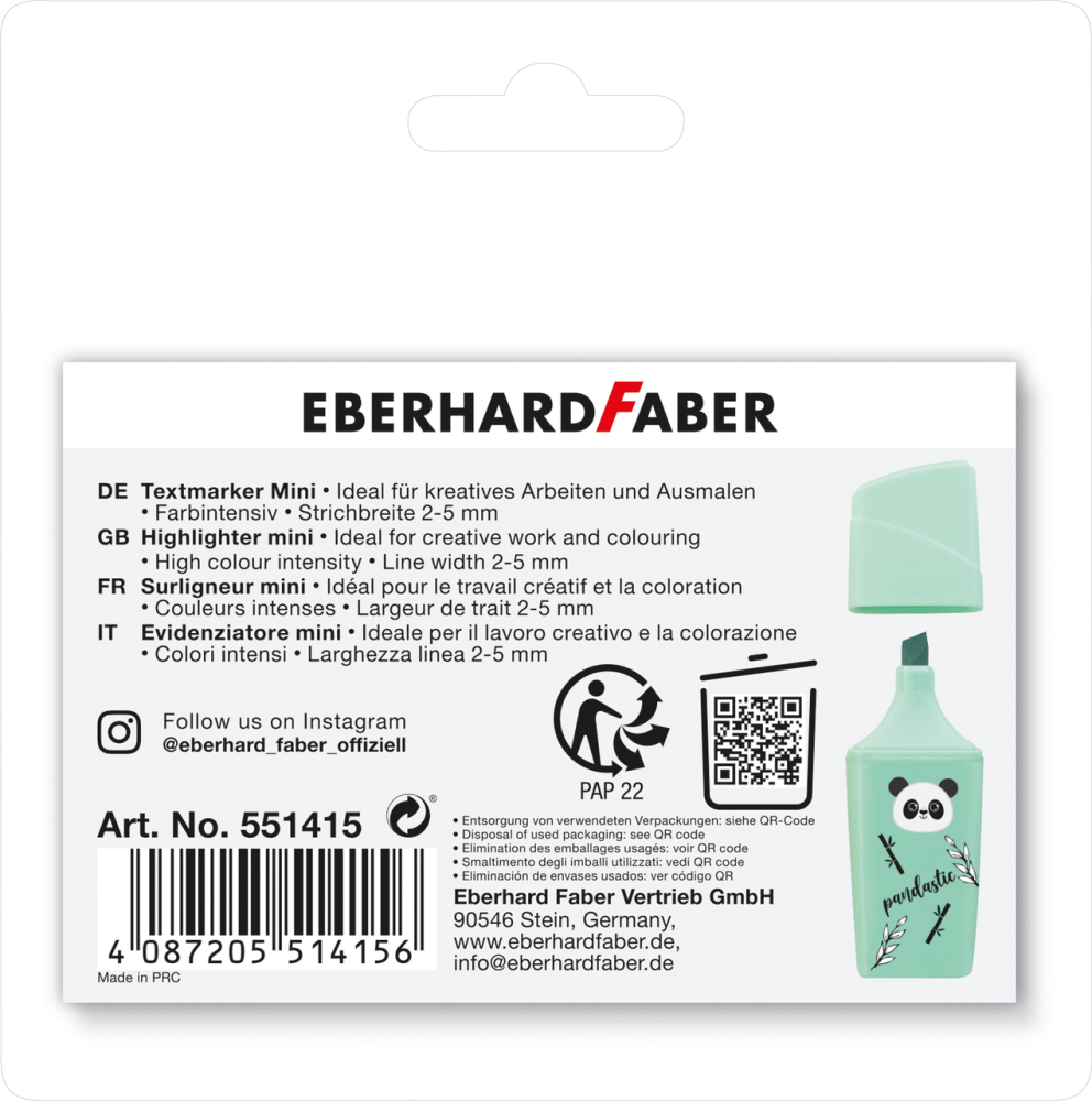 Textmarker animale set 4 bucati eberhard faber [5]