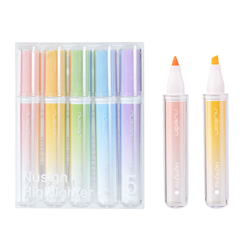 Textmarker forma patrata set 5 buc nusign deli [2]