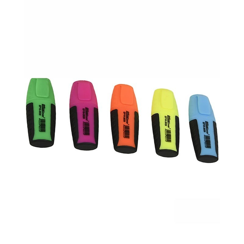 Textmarker Office-Cover mini EP10-2029, varf tesit, 2-4mm, borcan 40buc, 5 culori neon (verde, roz, orange, galben, albastru) [2]