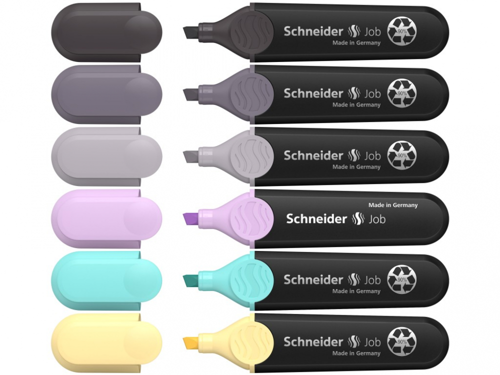 Textmarker Schneider Job 6 cul/set inclusiv gri [2]