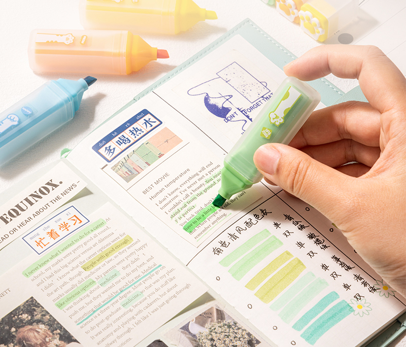 Textmarker set 4 forma patrata cats deli [4]