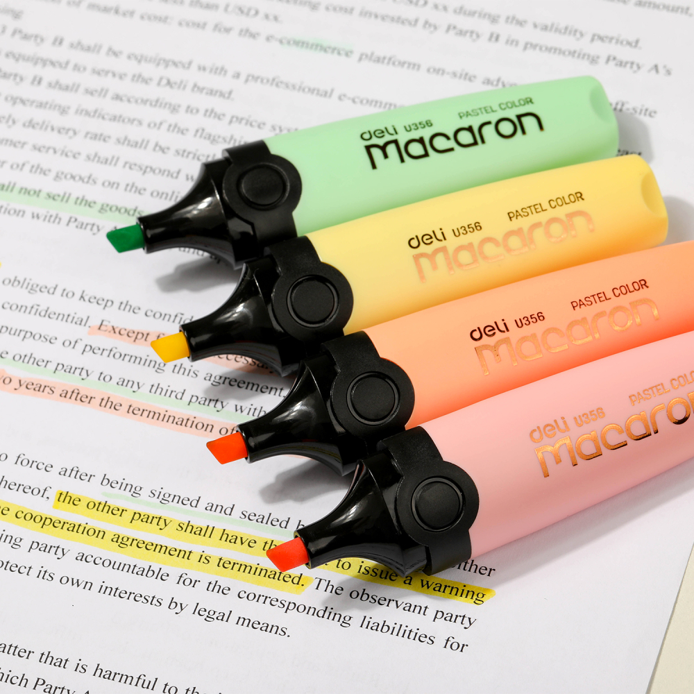 Textmarker set 4 macarons deli [2]