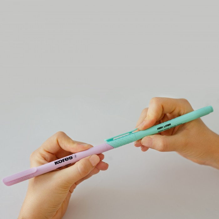 Textmarker set 6 pastel slim cutie plastic kores [3]