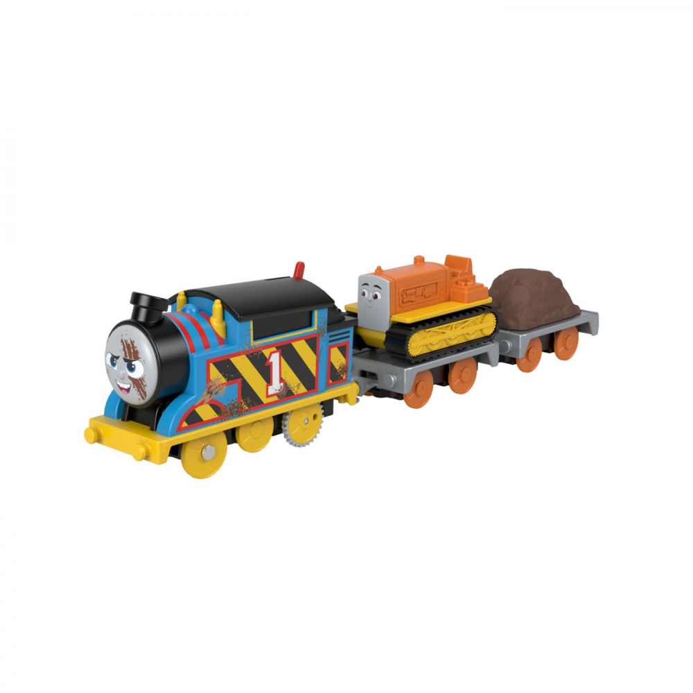 Thomas locomotiva motorizata echipa pe santier thomas and terence cu 2 vagoane, varsta de la 3 ani la 10 ani [2]