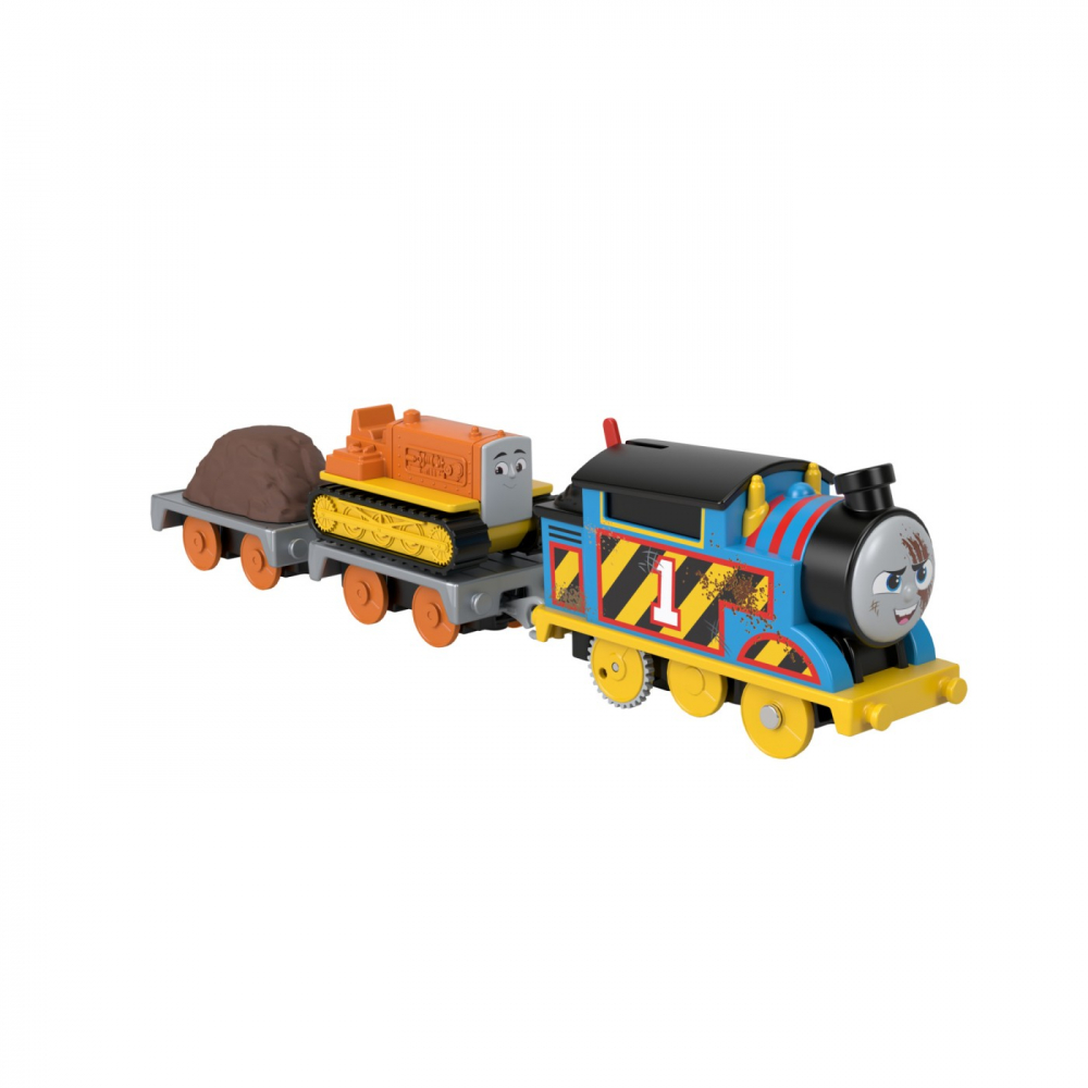 Thomas locomotiva motorizata echipa pe santier thomas and terence cu 2 vagoane, varsta de la 3 ani la 10 ani [3]