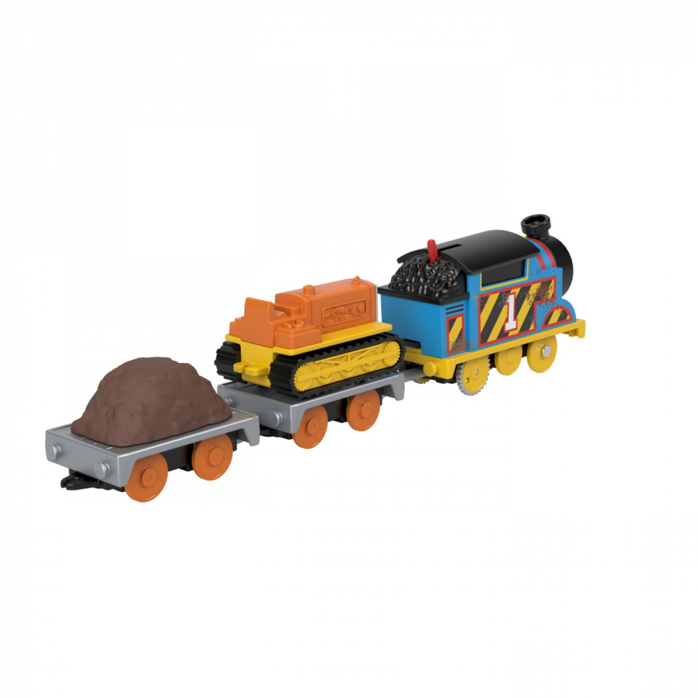 Thomas locomotiva motorizata echipa pe santier thomas and terence cu 2 vagoane, varsta de la 3 ani la 10 ani [4]
