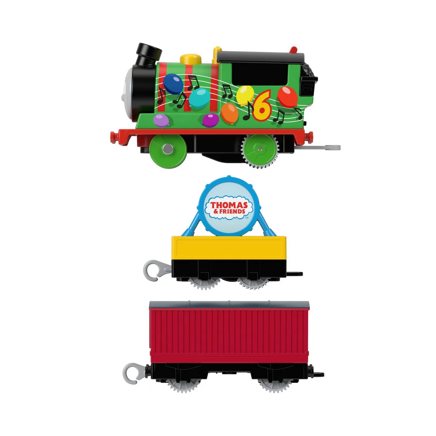 Thomas locomotiva motorizata percy cu 2 vagoane, varsta de la 3 ani la 10 ani [5]