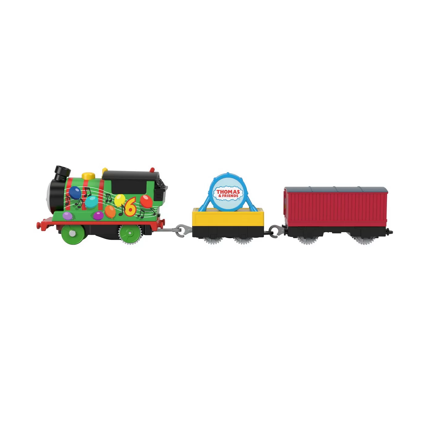 Thomas locomotiva motorizata percy cu 2 vagoane, varsta de la 3 ani la 10 ani [4]