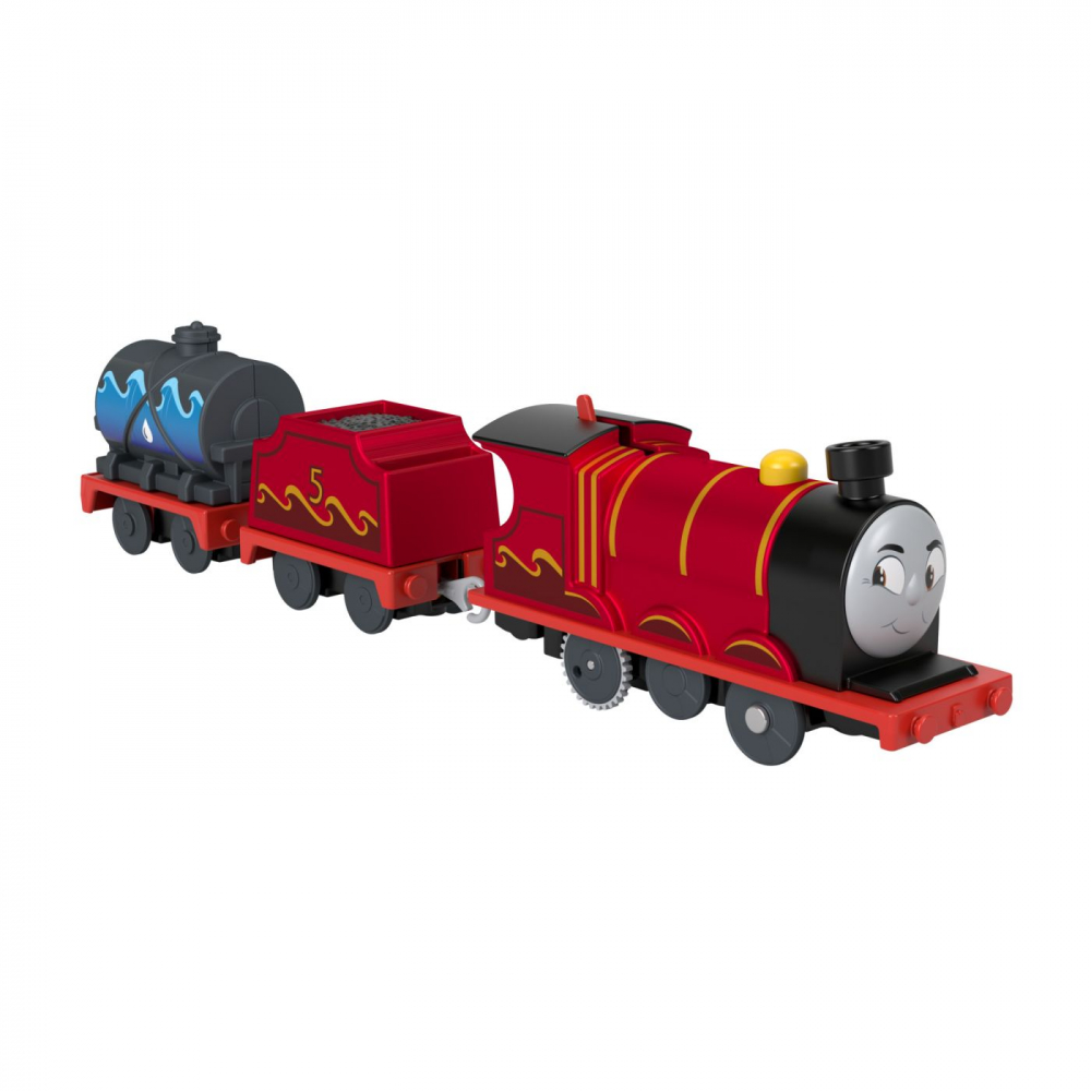 Thomas locomotiva motorizata splash tank james cu 2 vagoane, varsta de la 3 ani la 10 ani [2]