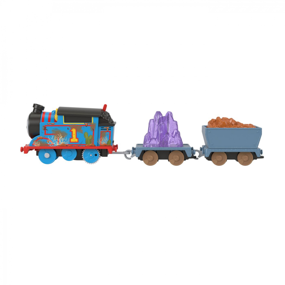 Thomas locomotiva motorizata thomas crystal caves cu 2 vagoane, varsta de la 3 ani la 10 ani [3]