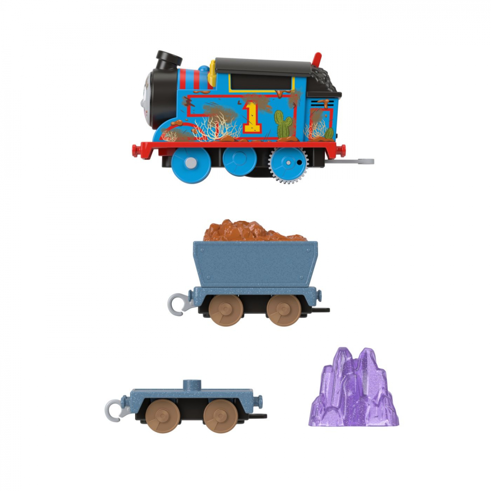 Thomas locomotiva motorizata thomas crystal caves cu 2 vagoane, varsta de la 3 ani la 10 ani [4]