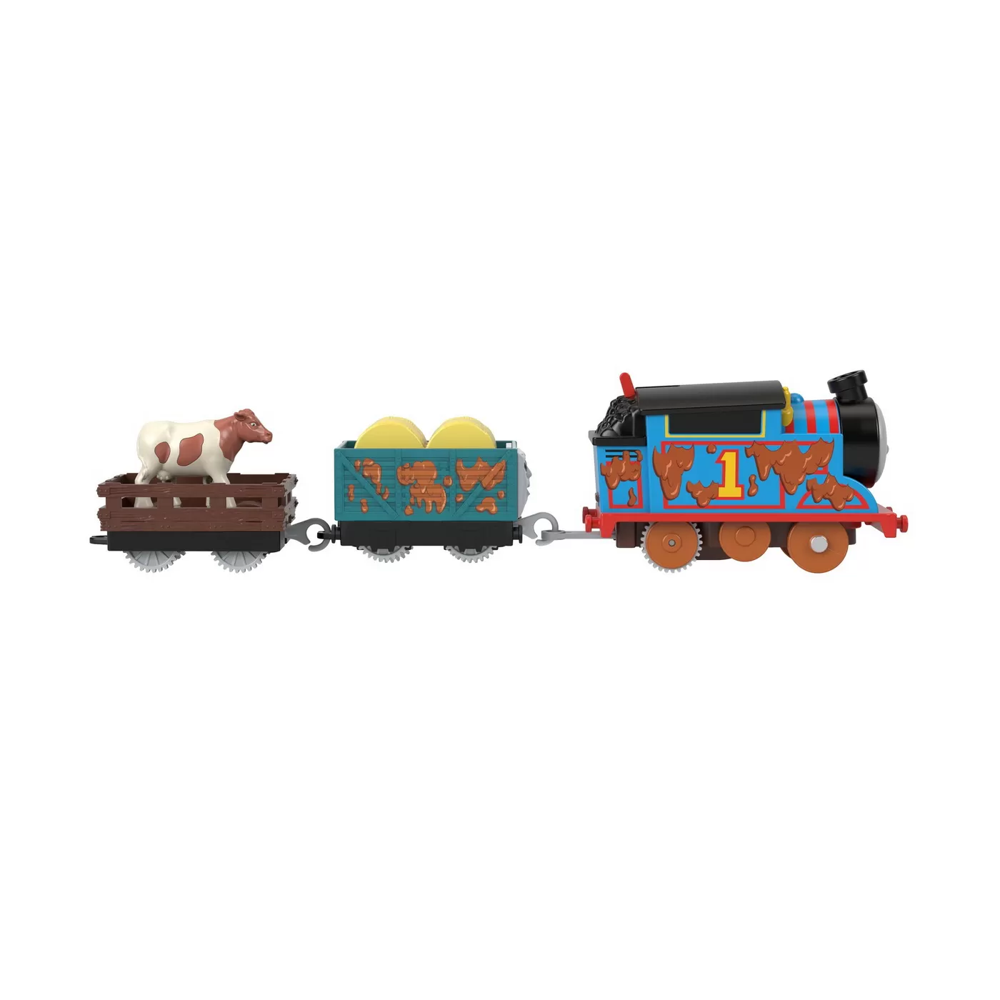 Thomas locomotiva motorizata thomas cu 2 vagoane, varsta de la 3 ani la 10 ani [5]