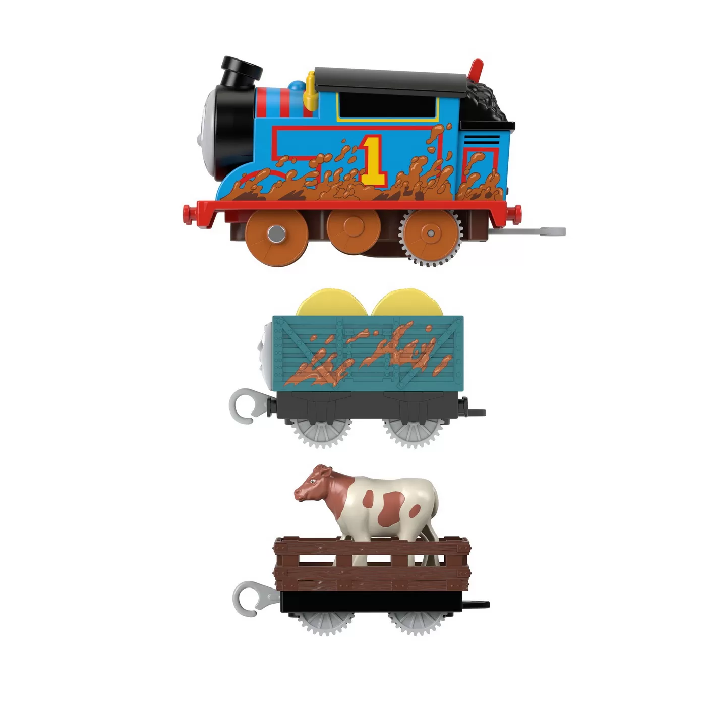 Thomas locomotiva motorizata thomas cu 2 vagoane, varsta de la 3 ani la 10 ani [6]