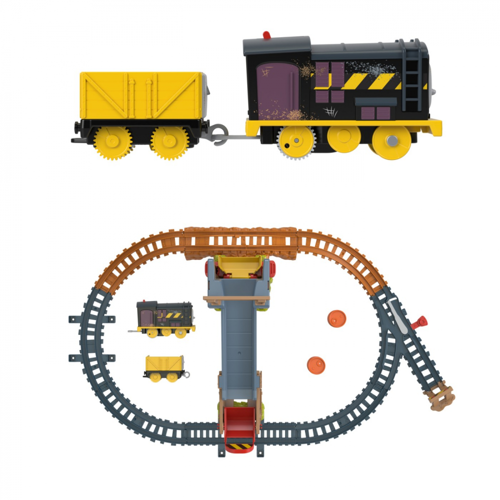 Thomas set de constructie ridica si incarca marfa cu diesel, varsta de la 3 ani la 7 ani [8]