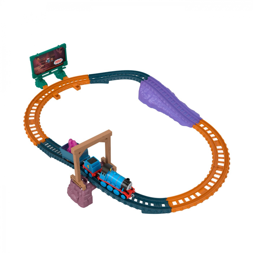 Thomas set de joaca cu locomotiva push along gordon si accesorii, varsta de la 3 ani la 10 ani [7]