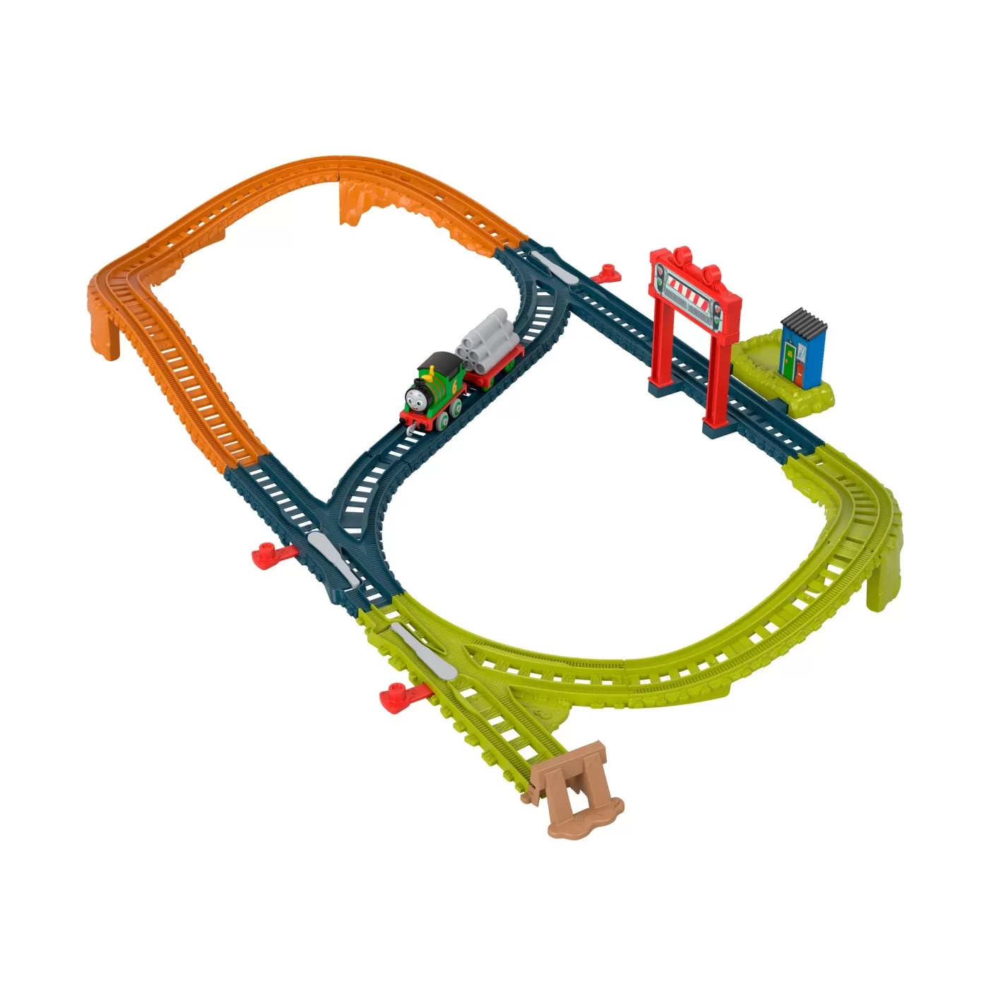 Thomas set de joaca cu locomotiva push along percy si accesorii, varsta de la 3 ani la 10 ani [6]