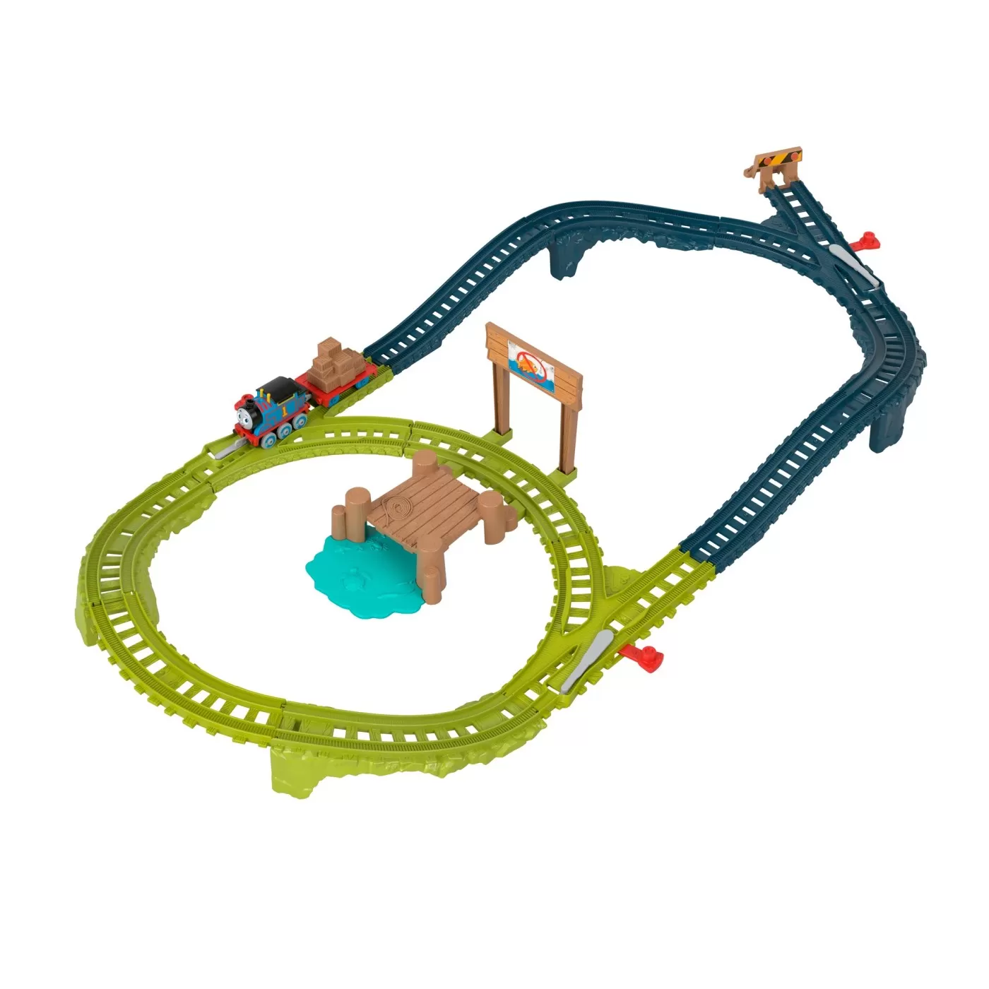 Thomas set de joaca cu locomotiva push along thomas si accesorii, varsta de la 3 ani la 10 ani [8]