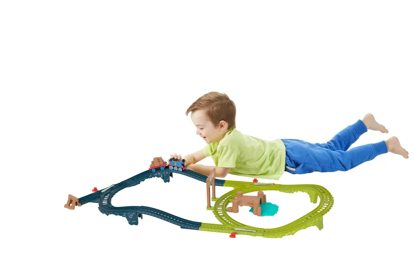 Thomas set de joaca cu locomotiva push along thomas si accesorii, varsta de la 3 ani la 10 ani [3]