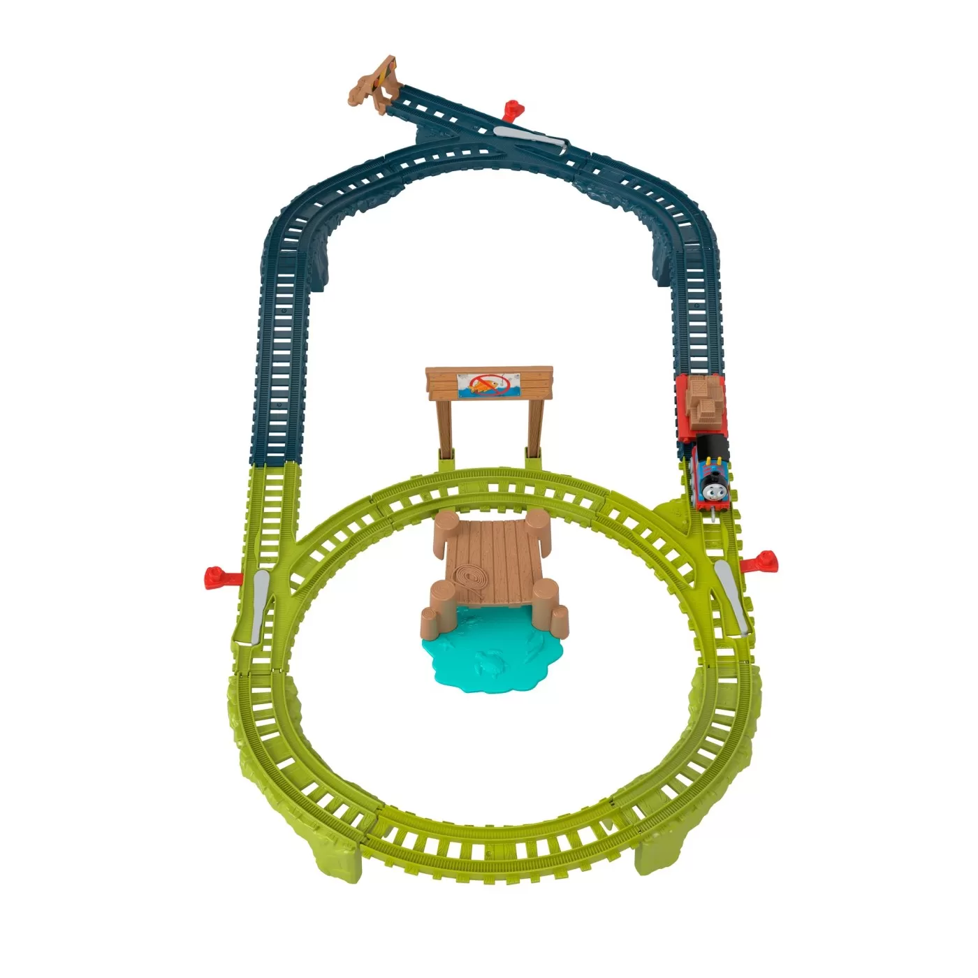 Thomas set de joaca cu locomotiva push along thomas si accesorii, varsta de la 3 ani la 10 ani [7]