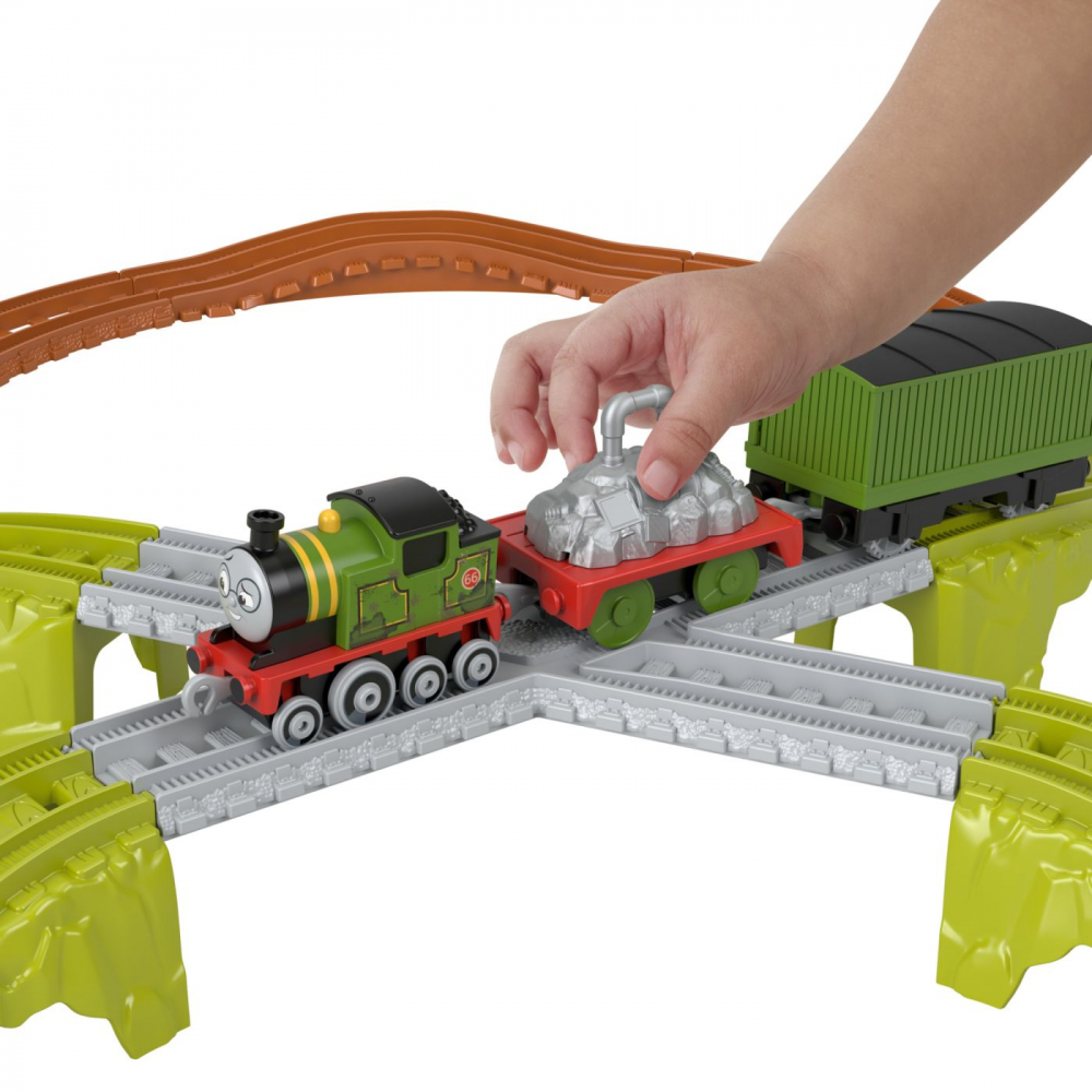Thomas set de joaca trenulet cu circuit si accesorii whiffs recycling run, varsta de la 3 ani la 10 ani [4]