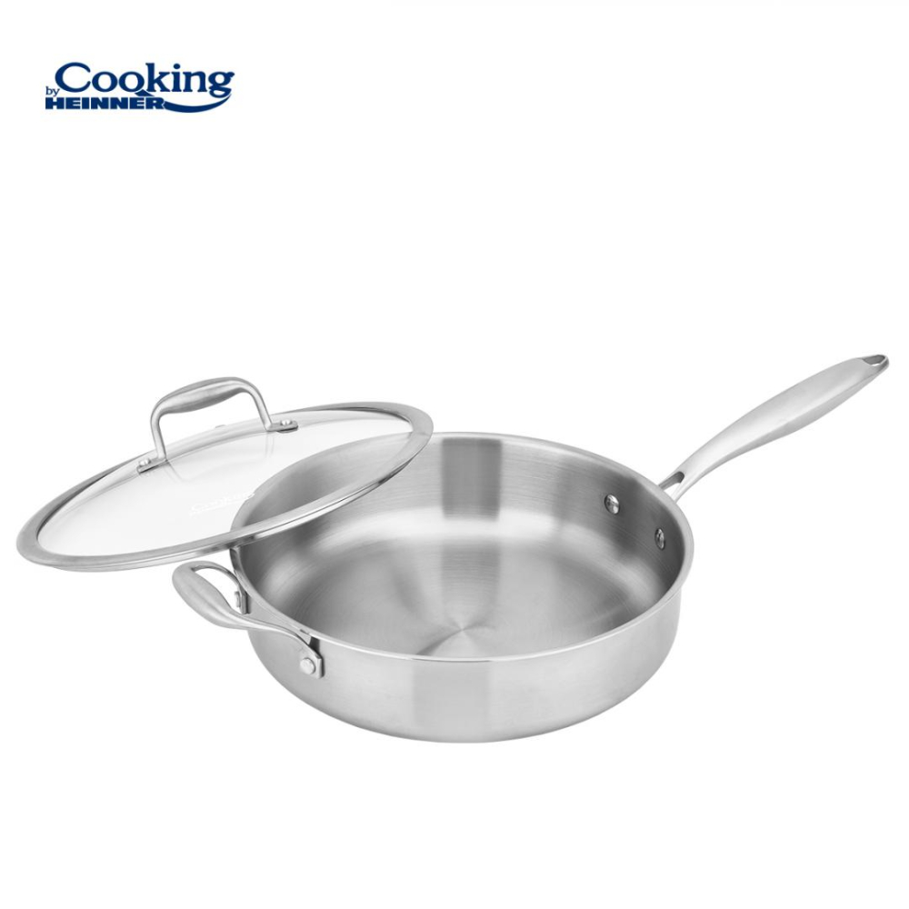 Tigaie adanca inox+capac sticla 28x7.5cm, atomic3, cooking by heinner [3]