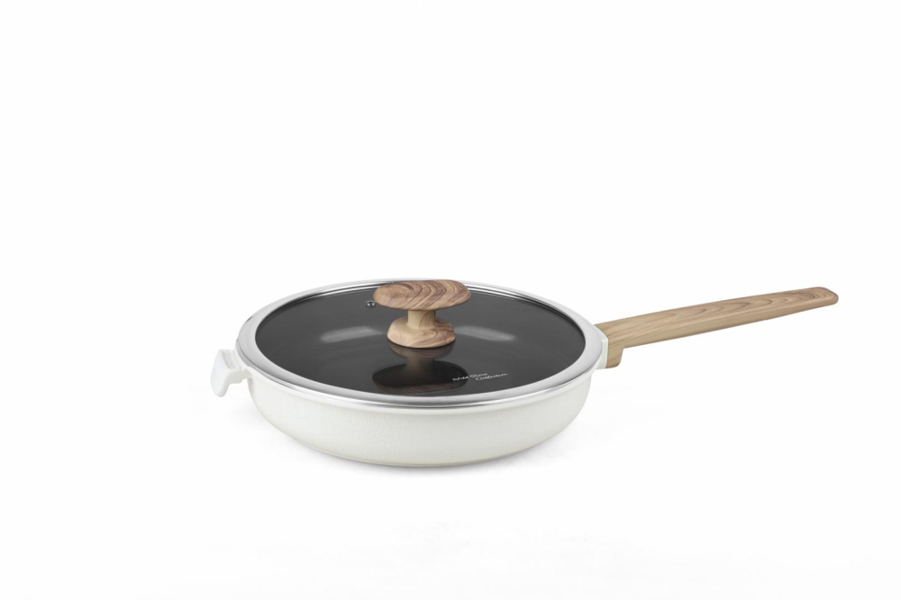 Tigaie aluminiu+capac 26x5.5 cm, wild stone, cooking by heinner [3]