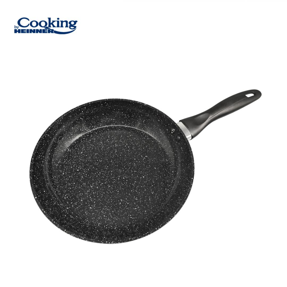 Tigaie aluminiu forjat 24x4.8 cm, onix, cooking by heinner [2]