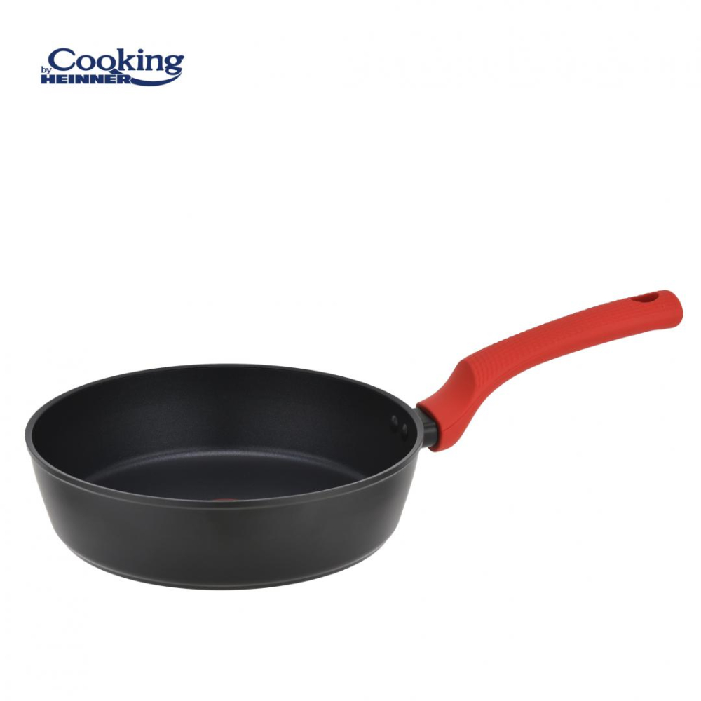 Tigaie aluminiu forjat + capac 24x6.5 cm, redmoon, cooking by heinner [2]