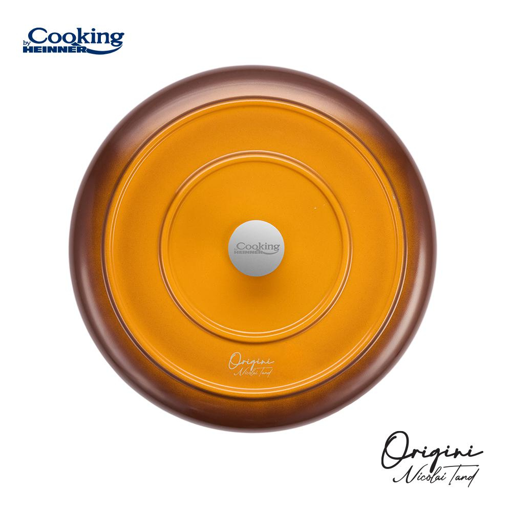 Tigaie aluminiu turnat + capac 26x5cm, nicolai tand, origini, cooking by heinner [5]