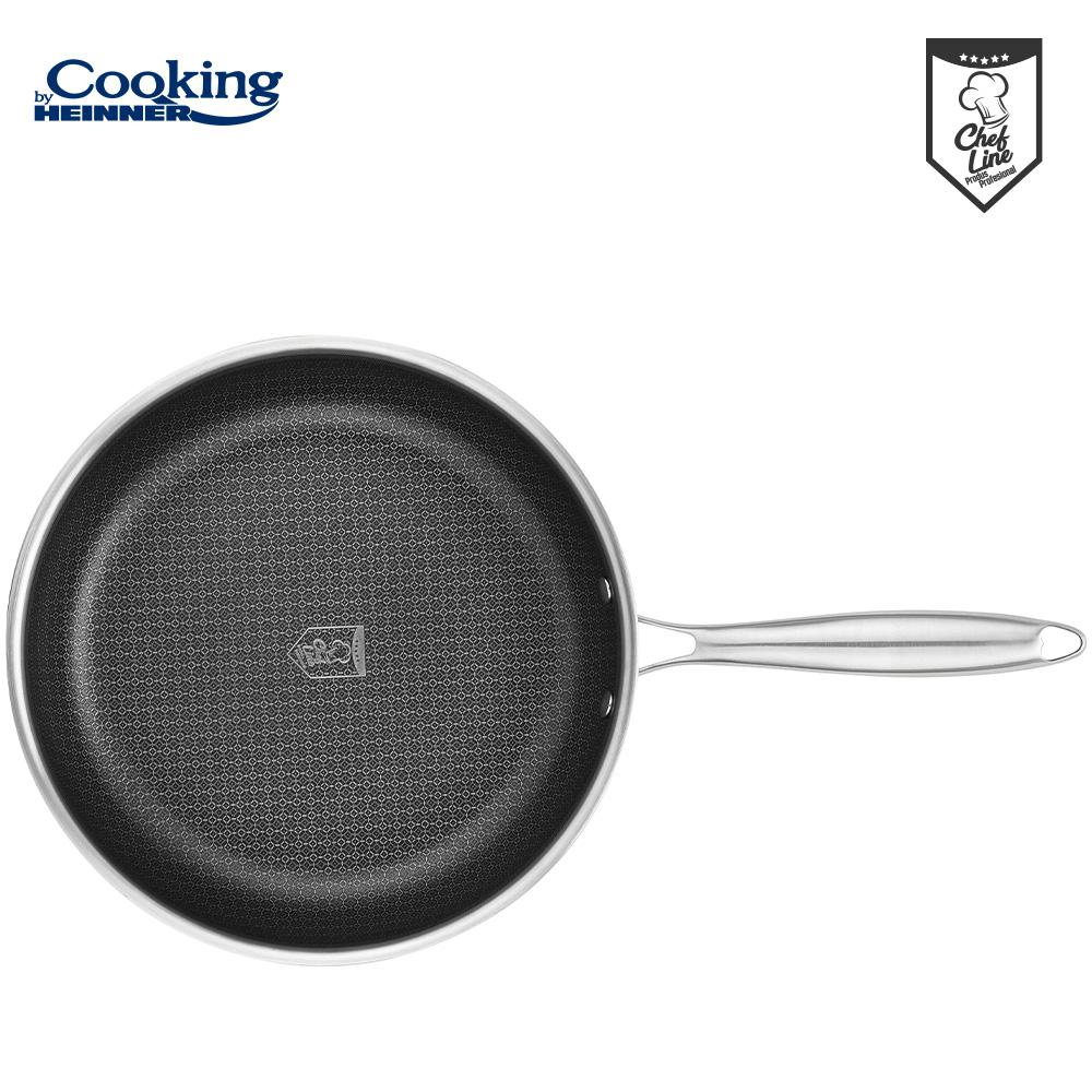 Tigaie inox in 3 straturi  30x6 cm, titanium3, cooking by heinner [2]