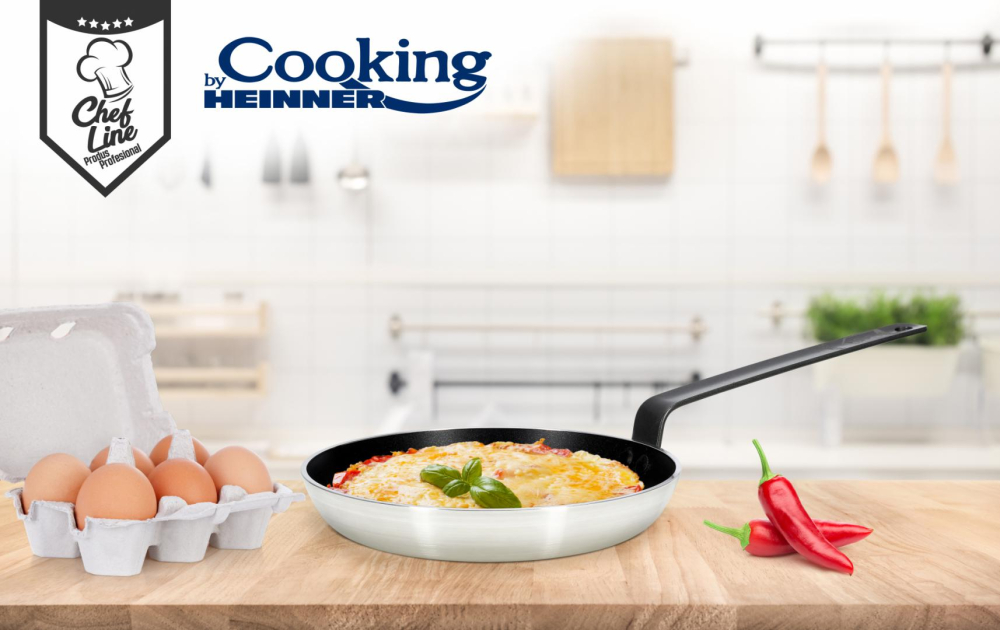 Tigaie  profesionala  24x5 cm, chef line , cooking by heinner [3]