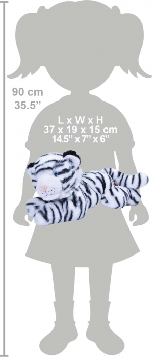 Tigru Alb Ecokins - Jucarie Plus Wild Republic 30 cm [2]