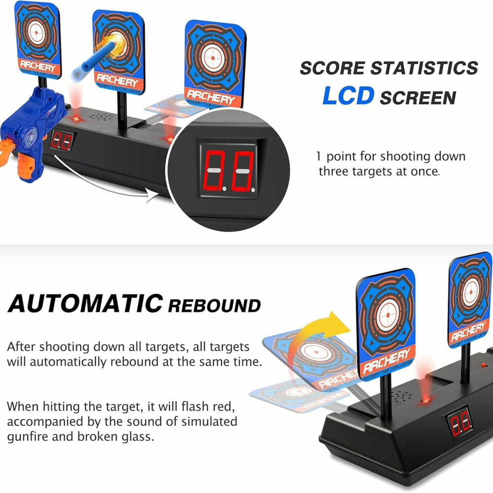 Tinta electronica copii cu 3 tinte digitale, contor scor si efecte sonore [4]