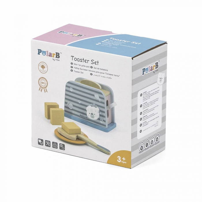 Toaster din lemn cu accesorii, nordic colors, 3-7 ani [5]