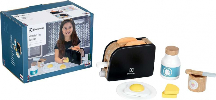 Jucarie Toaster lemn cu accesorii, Electrolux, Prajitor de paine [5]