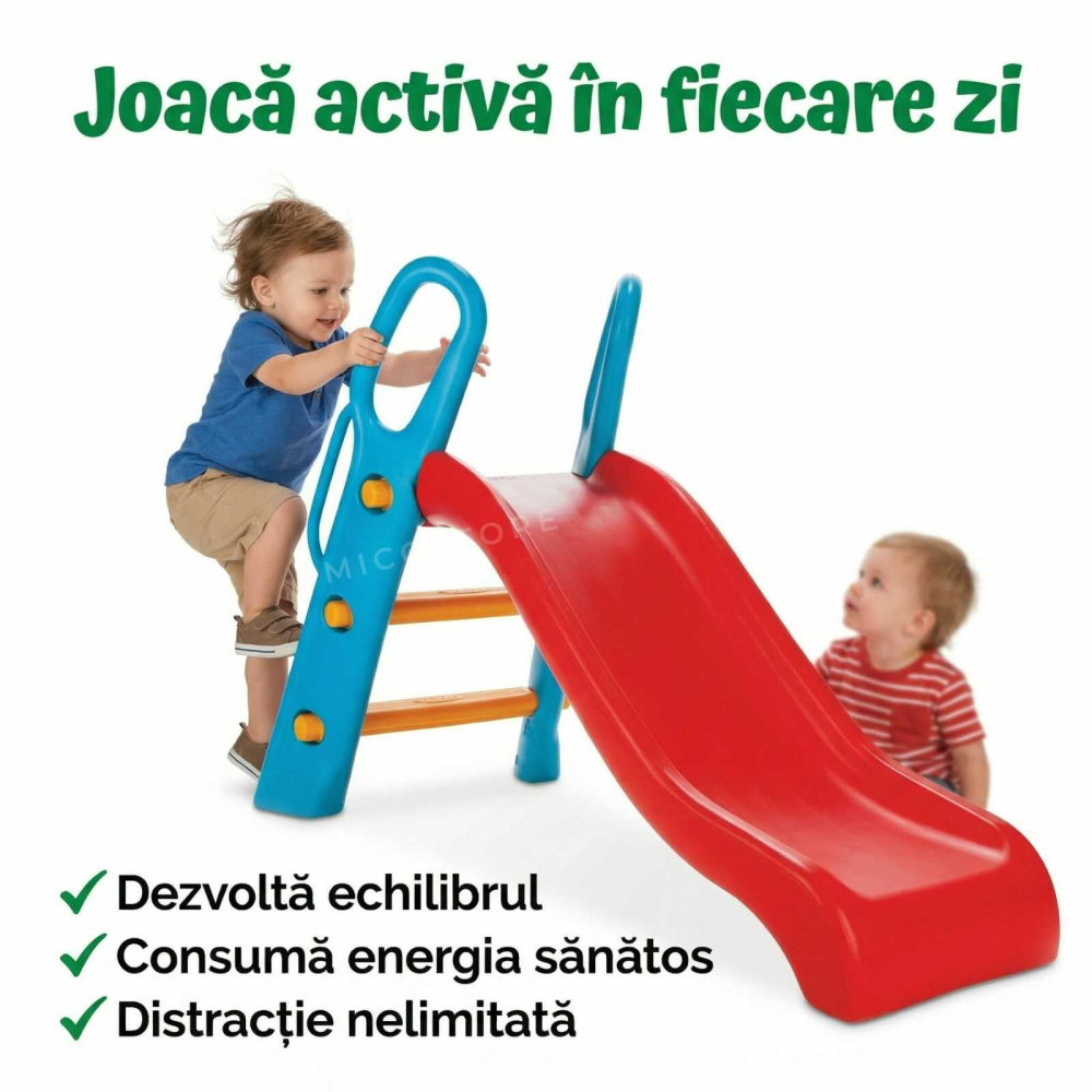 Tobogan copii Bingo Slide rosu albastru | interior exterior | 2+ ani [2]