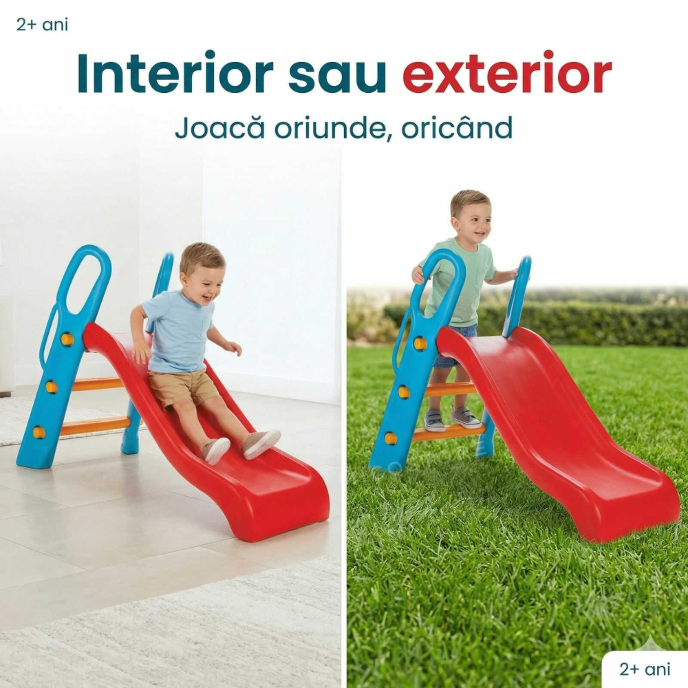Tobogan copii Bingo Slide rosu albastru | interior exterior | 2+ ani [4]