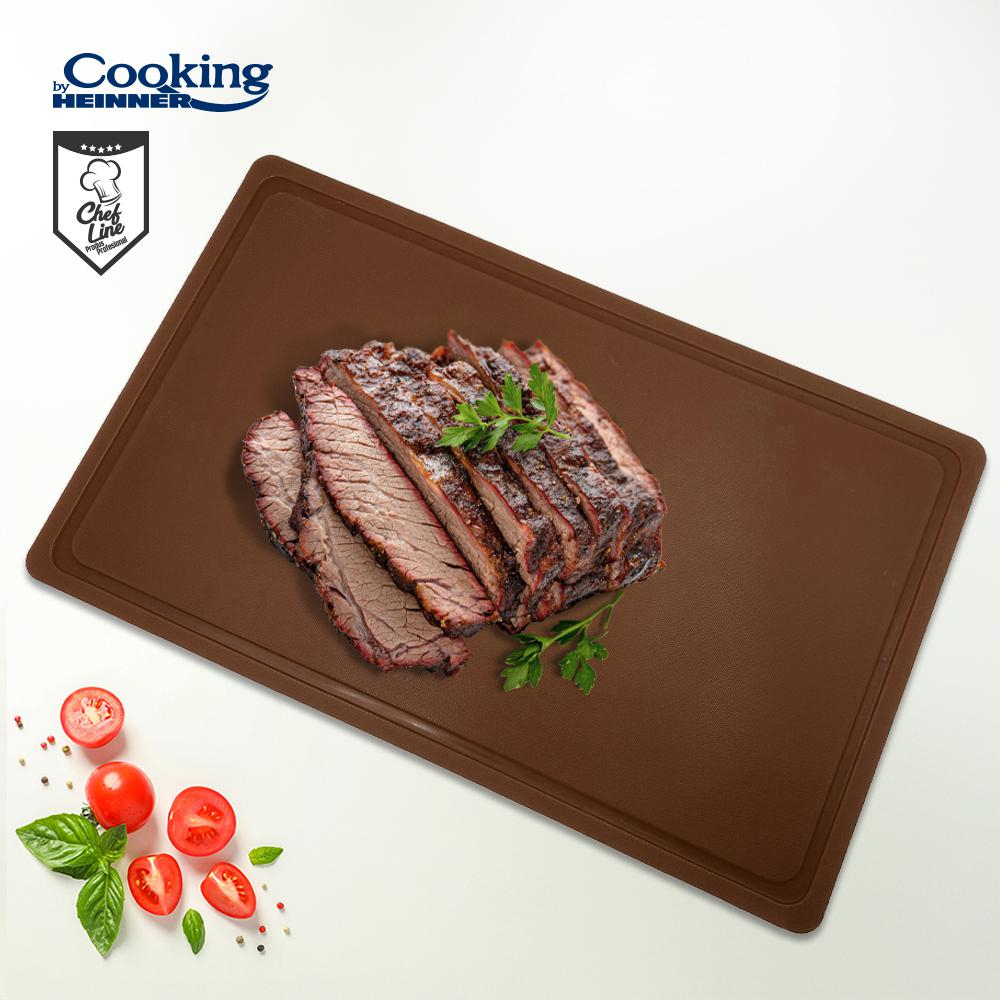 Tocator cu sant haccp gn1/1, 53x32.5x2 cm, maro, cooking by heinner [2]