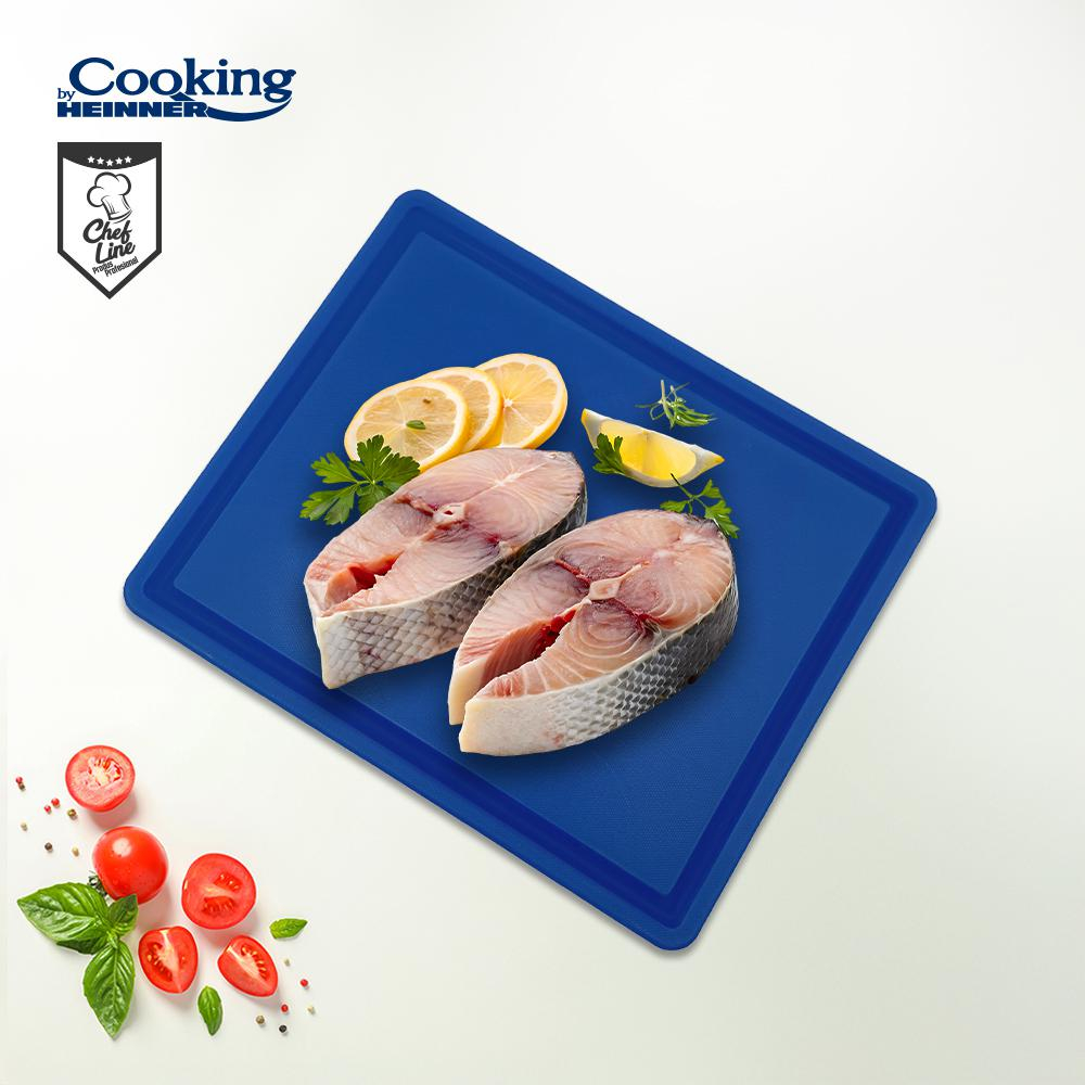 Tocator sant gn1/2,26.5x32.5x2cm, albastru, cooking by heinner [2]