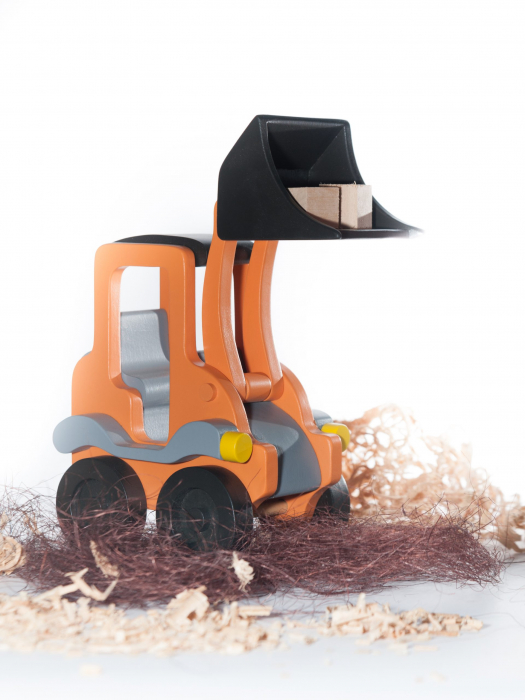 Tractor de jucarie cu roti si cupa mobile - Micostore.ro [4]